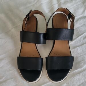 Like New Stylish Black Sandals